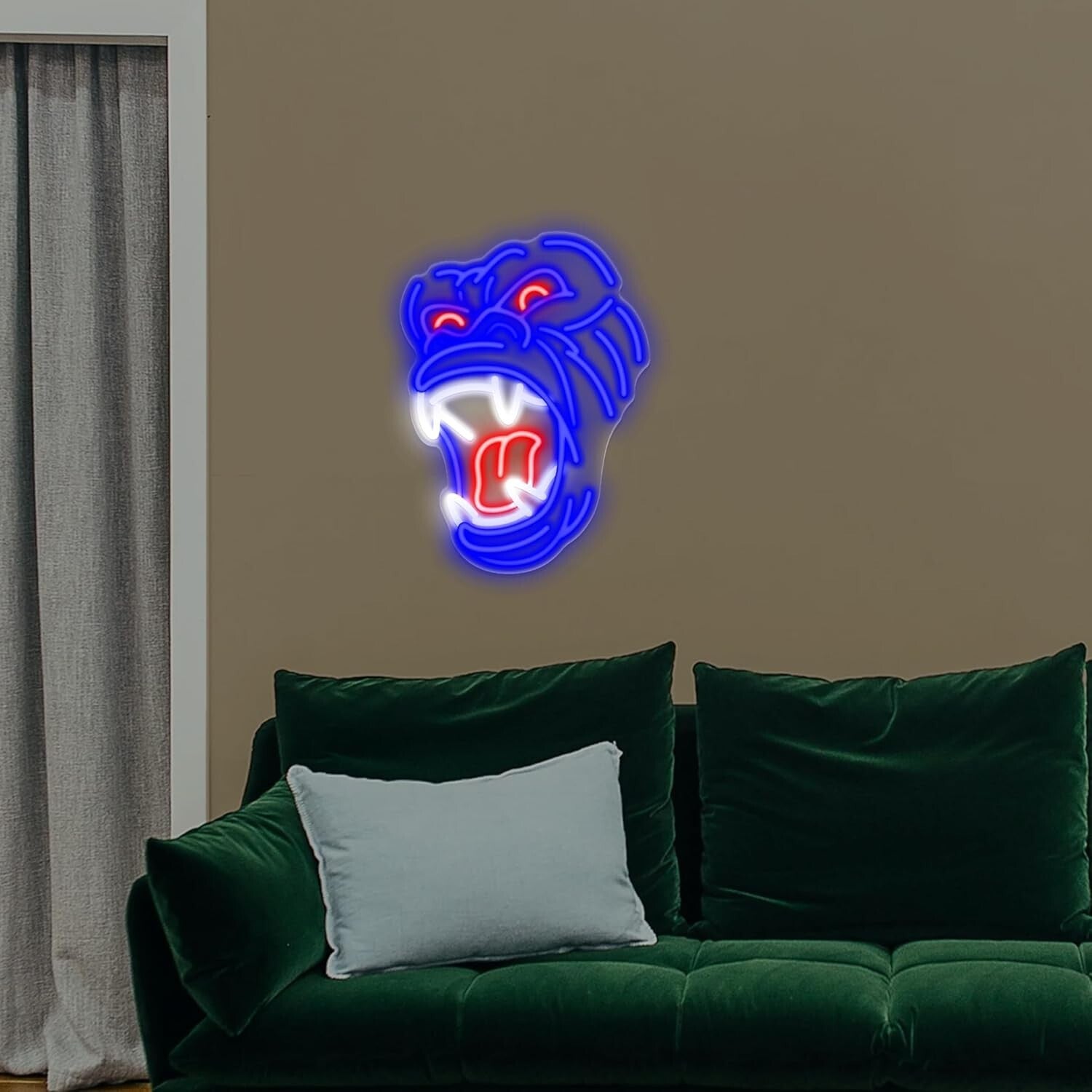 King of The Monsters Neon Sign - Eye-Catching Wall Art for Pop Culture Lovers