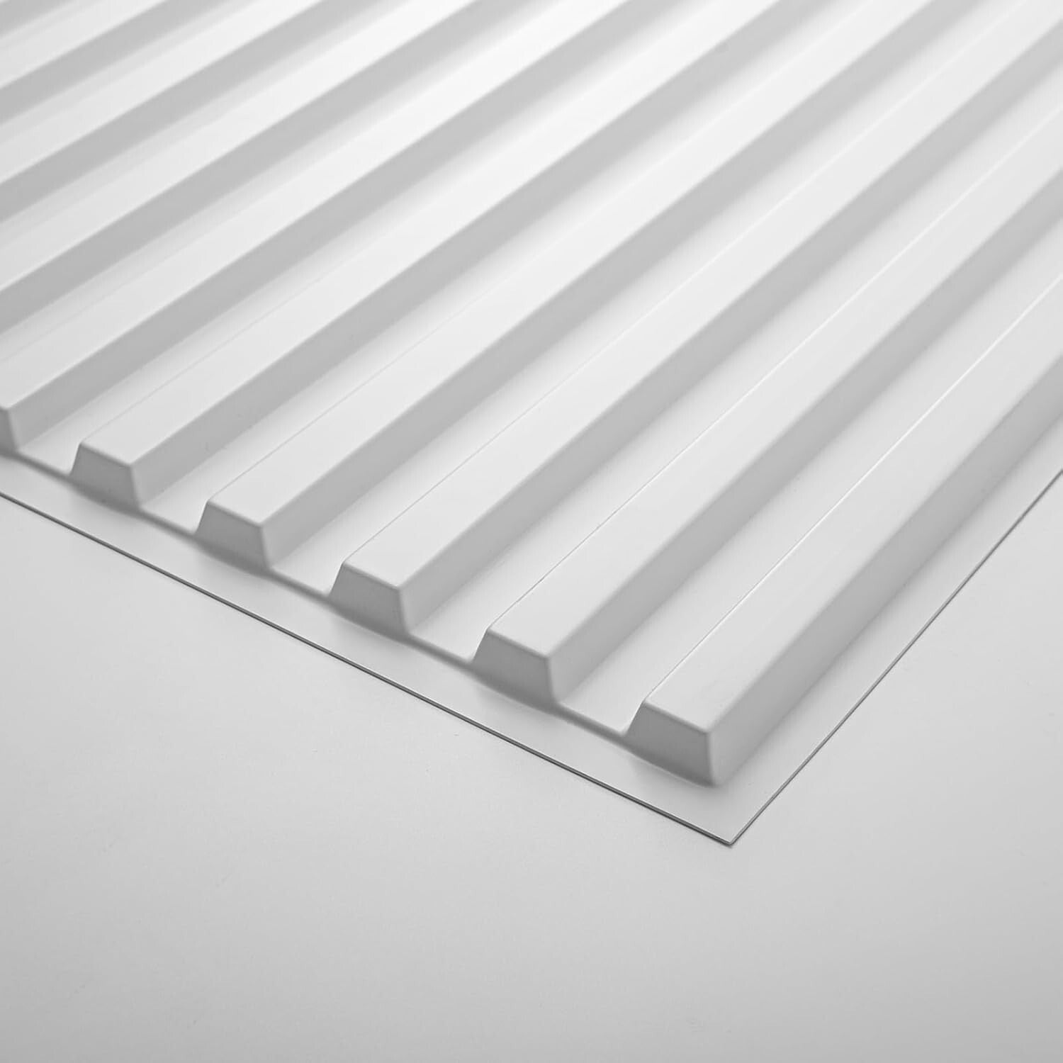 Versatile 24x48in 3D Slat PVC Wall Panels - 12 Packs for Stunning Interiors