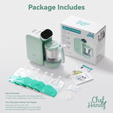 Load image into Gallery viewer, Safe Baby Food Processor with Auto Cooking, Grinding &amp; Stainless Steel Basket