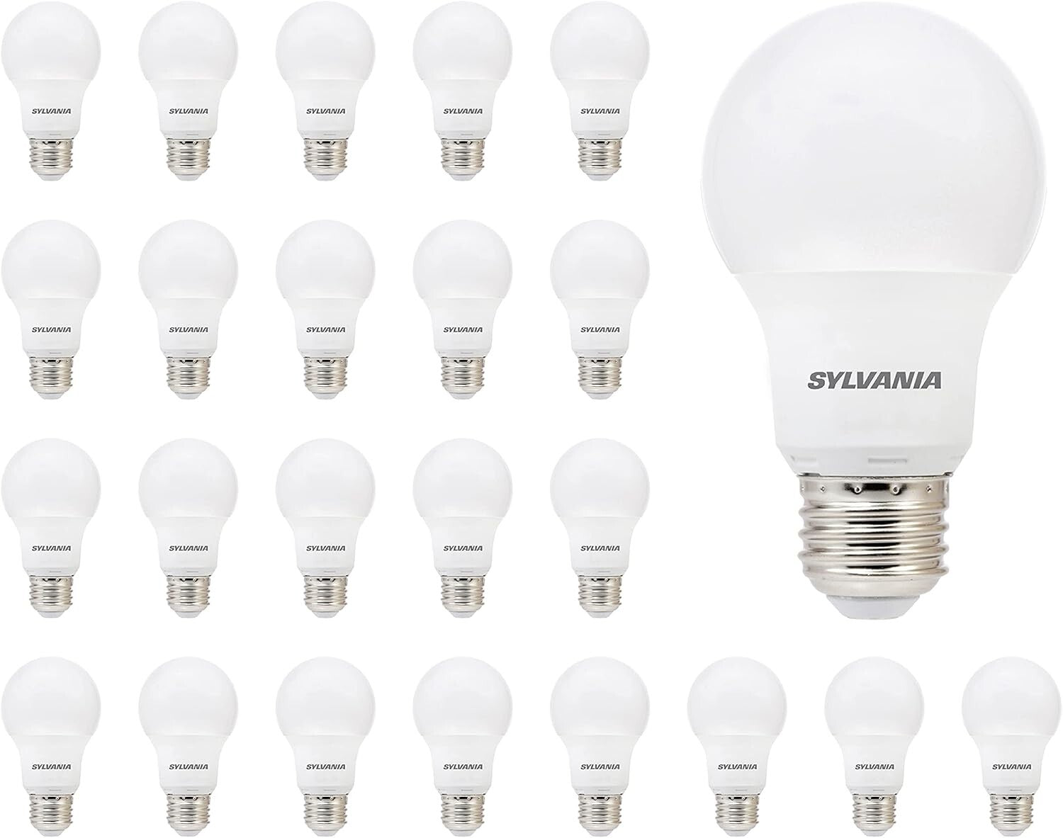 Energy-Saving 8.5W A19 LED Bulbs - 60W Equivalent, 11,000 Hours, Frosted Finish