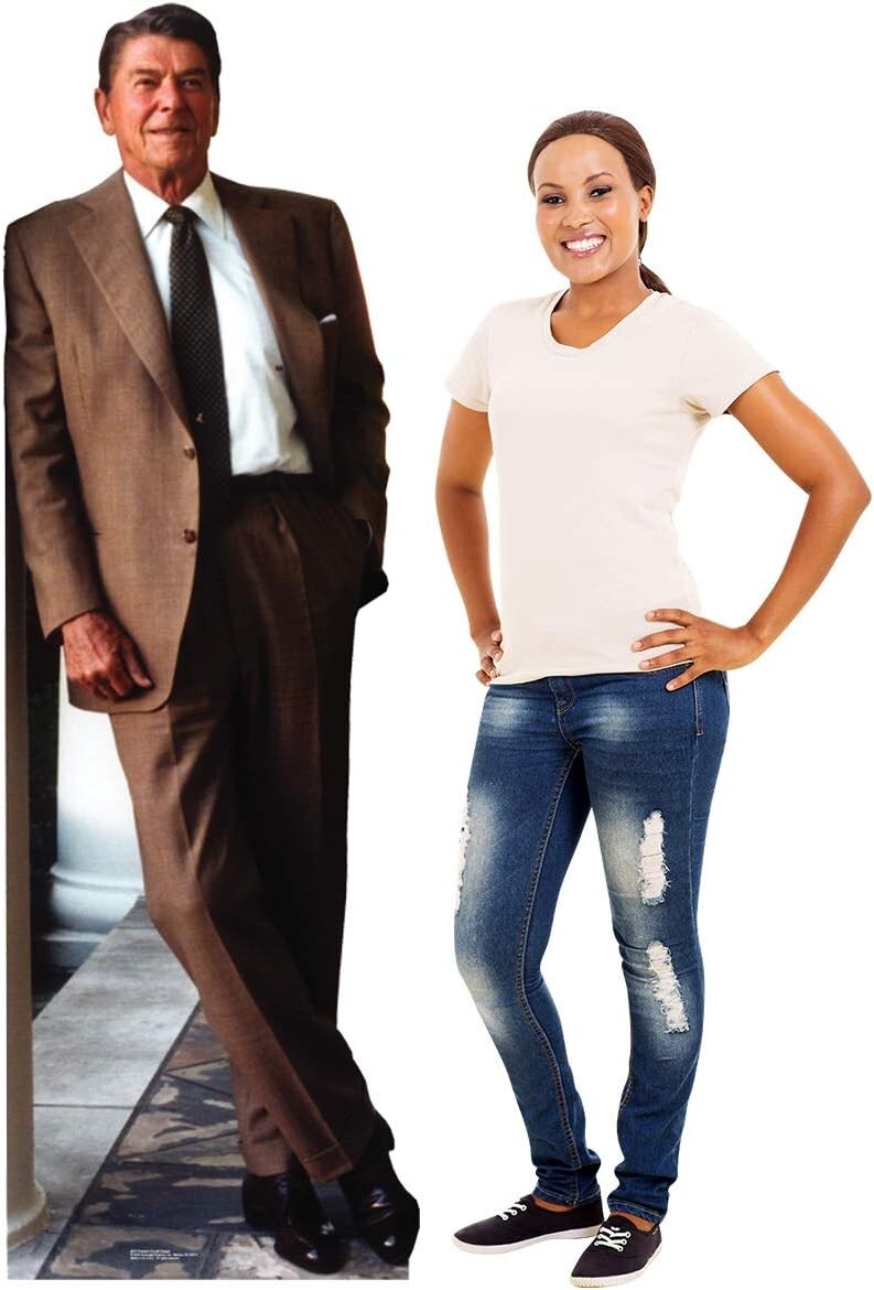 Ronald Reagan 74" Life-Size Cardboard Cutout - Iconic Political Party Decoration