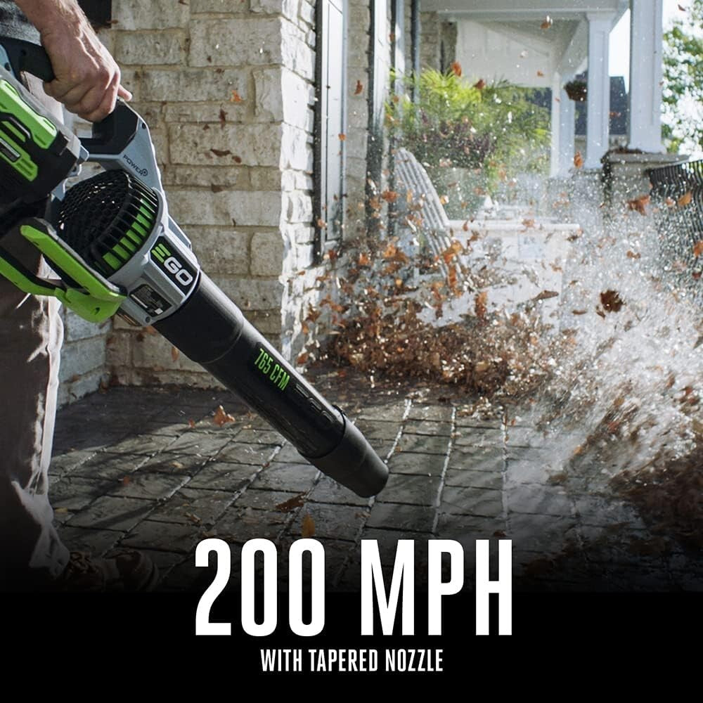 Effortless Cordless Leaf Blower 765 CFM - Including 56V Battery & Nozzle Set