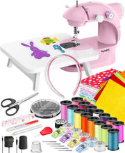 Load image into Gallery viewer, Electric Portable Sewing Machine with Accessories &amp; Tutorials: Ideal for Travel