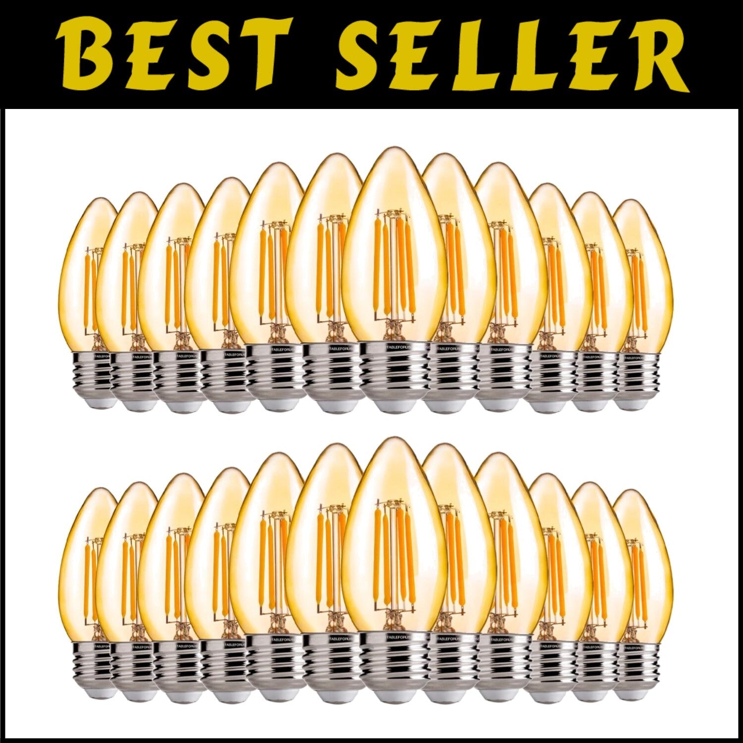 Versatile 40W Equivalent Dimmable Amber LED Bulbs for Stunning Indoor Spaces