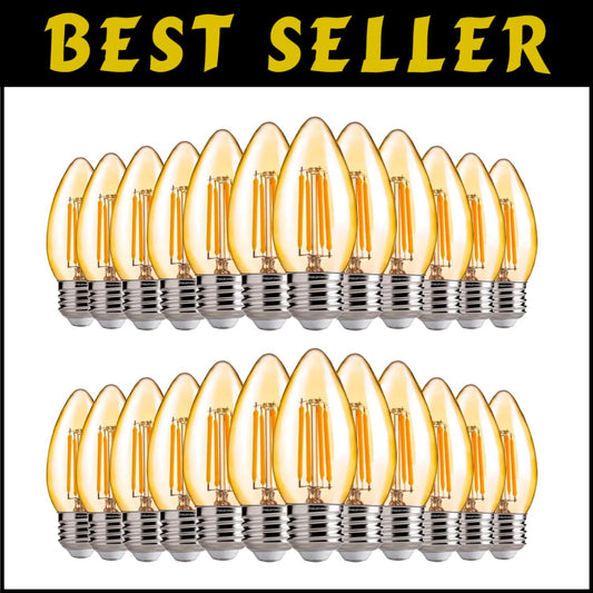 Versatile 40W Equivalent Dimmable Amber LED Bulbs for Stunning Indoor Spaces