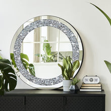 Load image into Gallery viewer, Stylish 20 Inch Round Mirror - Crystal Crush Bling for Bedroom and Living Room