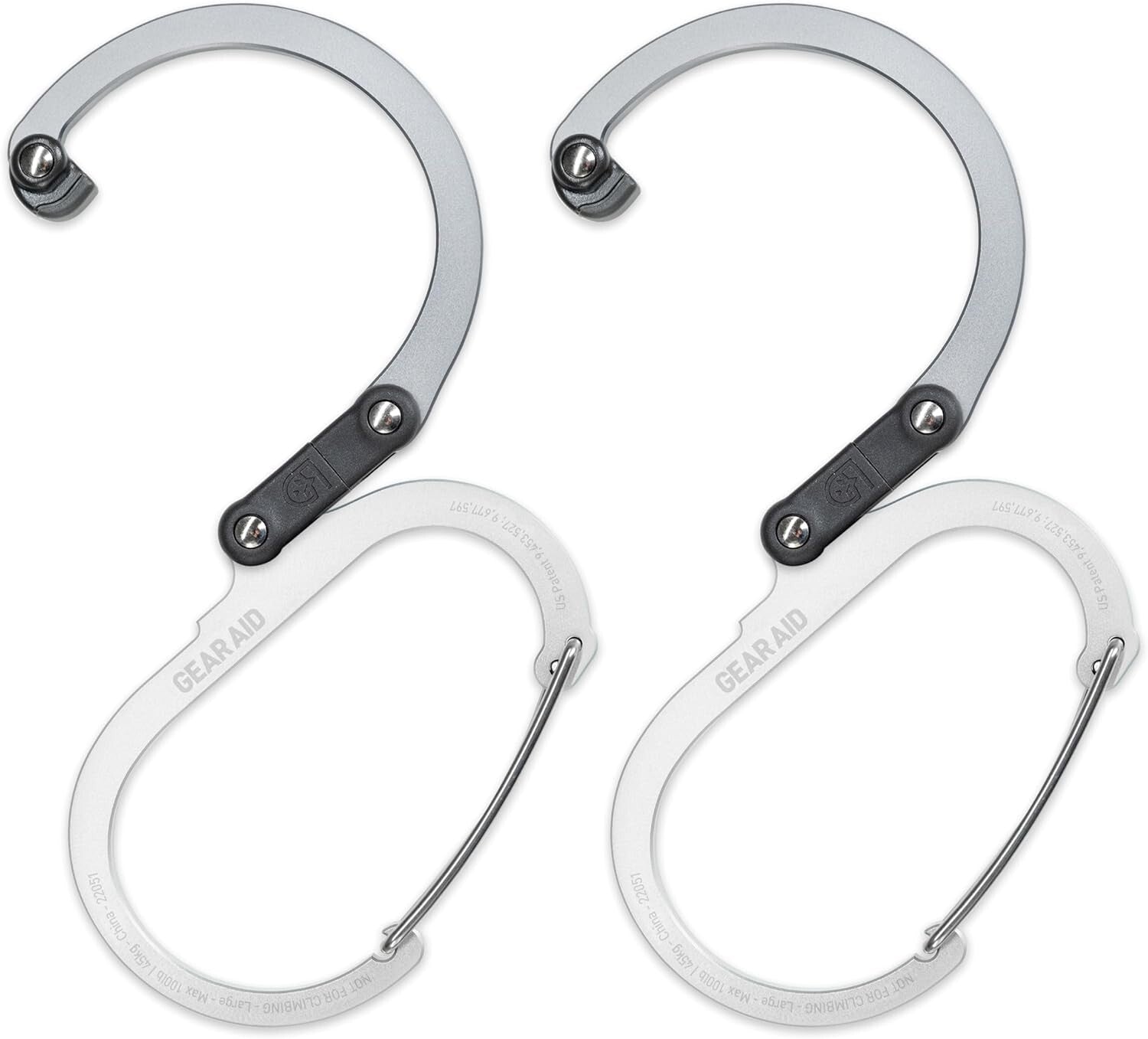 Compact Large Gear Hanging Clips with Rubber Grip - Perfect for Organization