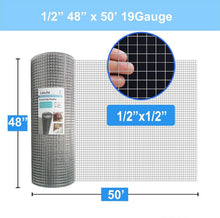 Load image into Gallery viewer, Versatile 1/2" Hardware Cloth - 48" x 50' for Garden and Chicken Coop Fencing