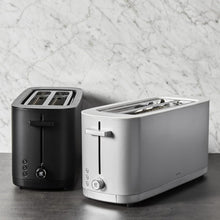 Load image into Gallery viewer, Premium 2-Slice Long Slot Toaster with Defrost and Reheat Functions in Silver