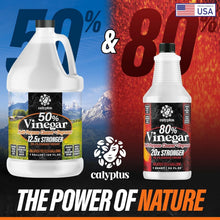 Load image into Gallery viewer, 50% Pure Concentrated Vinegar - 12.5X Power Home &amp; Outdoor Cleaning Solution