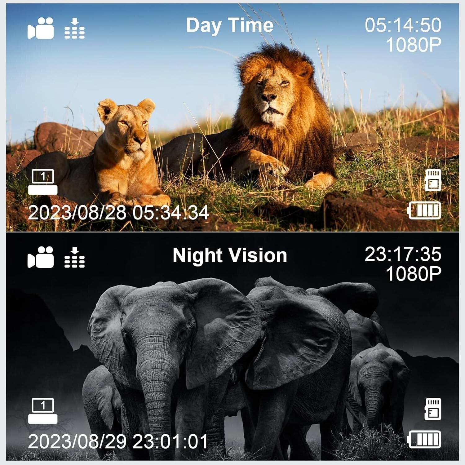 2.7" Night Vision Goggles with 32GB Card - Perfect for Outdoor Adventures