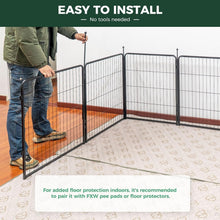 Load image into Gallery viewer, All-Life-Stage 24-inch Dog Playpen with Auto Lock – Secure and Adjustable Design