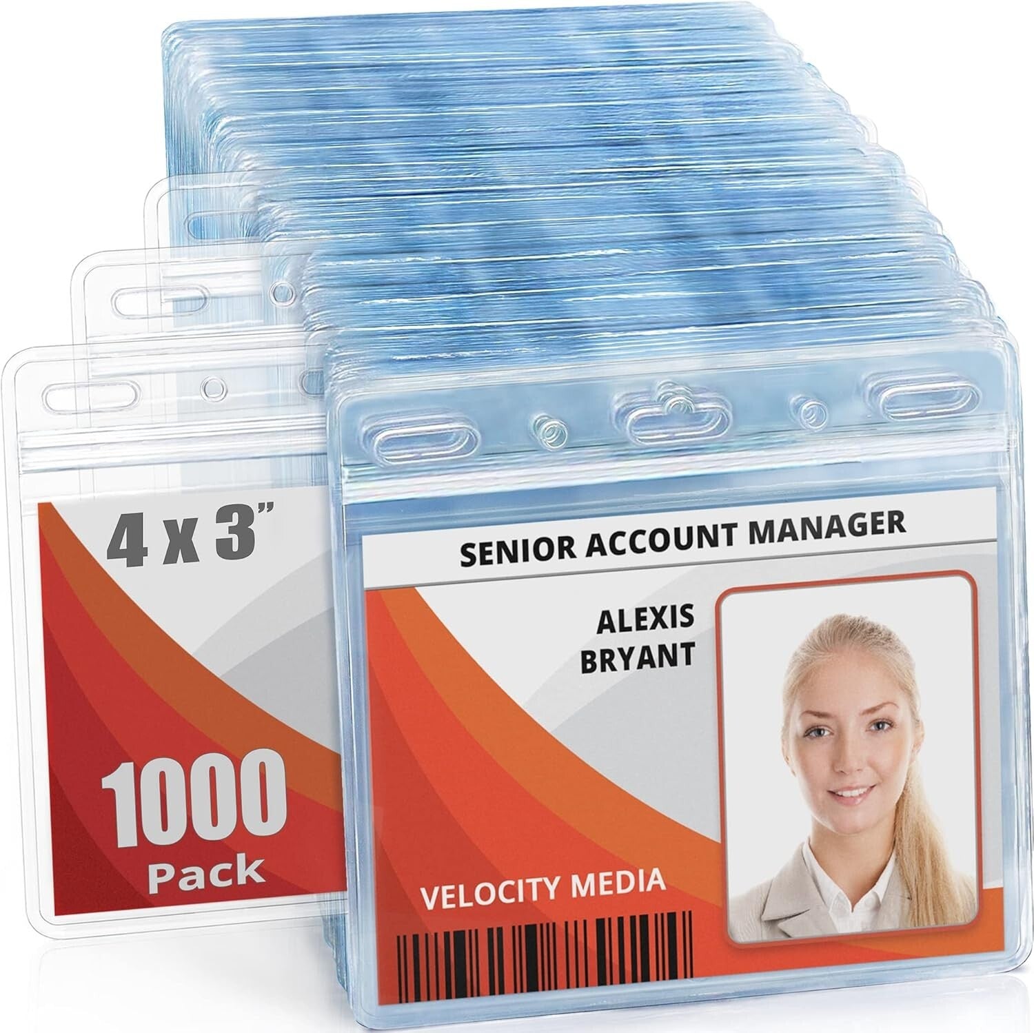 Dependable Clear Card Protector 1000 Pack, 4x3 Inches, Safe Materials & Quality