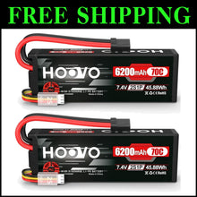 Load image into Gallery viewer, 7.4V 6200mAh 2S Lipo Battery with Tracxas Plug - Perfect for RC Cars &amp; Drones