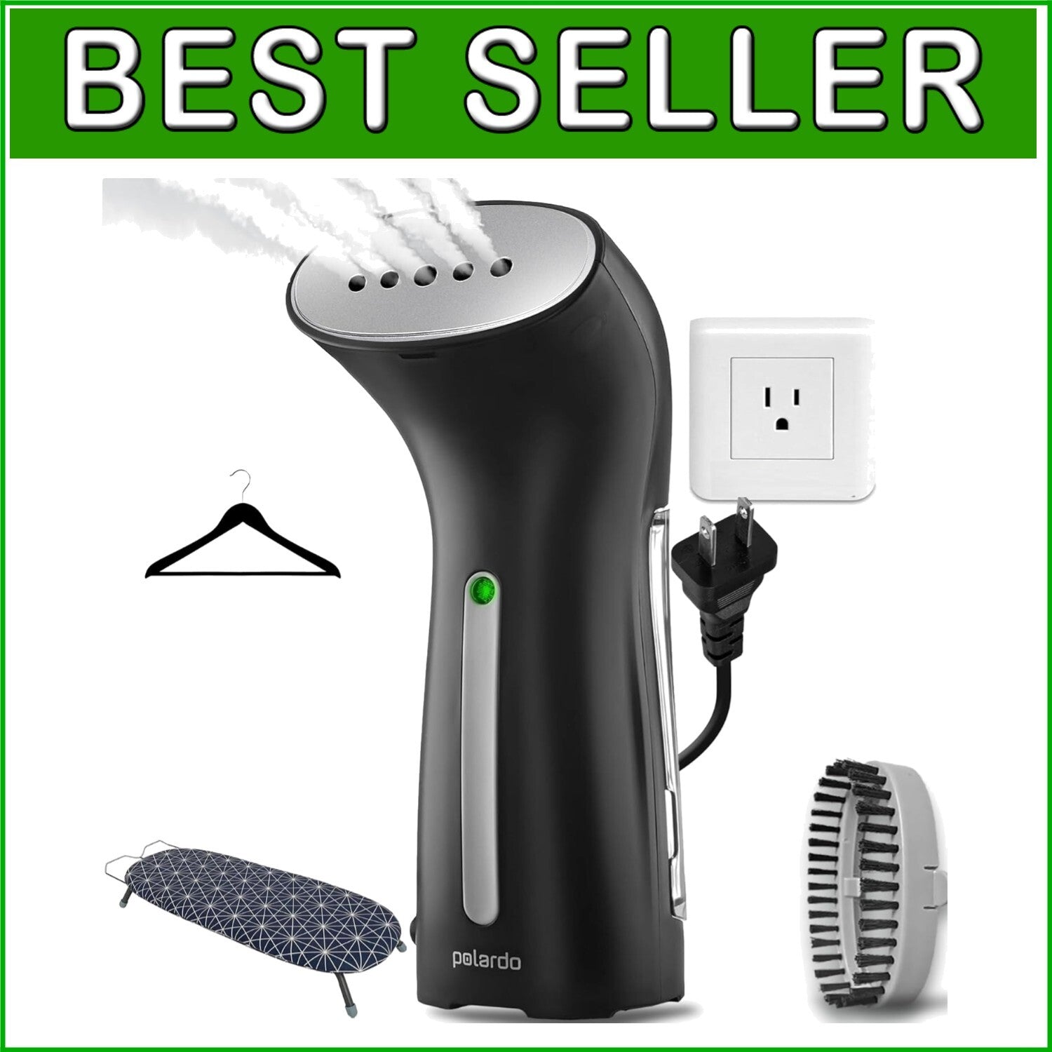 Travel Size Garment Steamer - Fast Heat-Up, Cool Touch, Ideal for Beginner Users