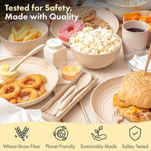 Load image into Gallery viewer, Lightweight and Unbreakable Dinnerware Set - Microwave &amp; Dishwasher Safe for 4