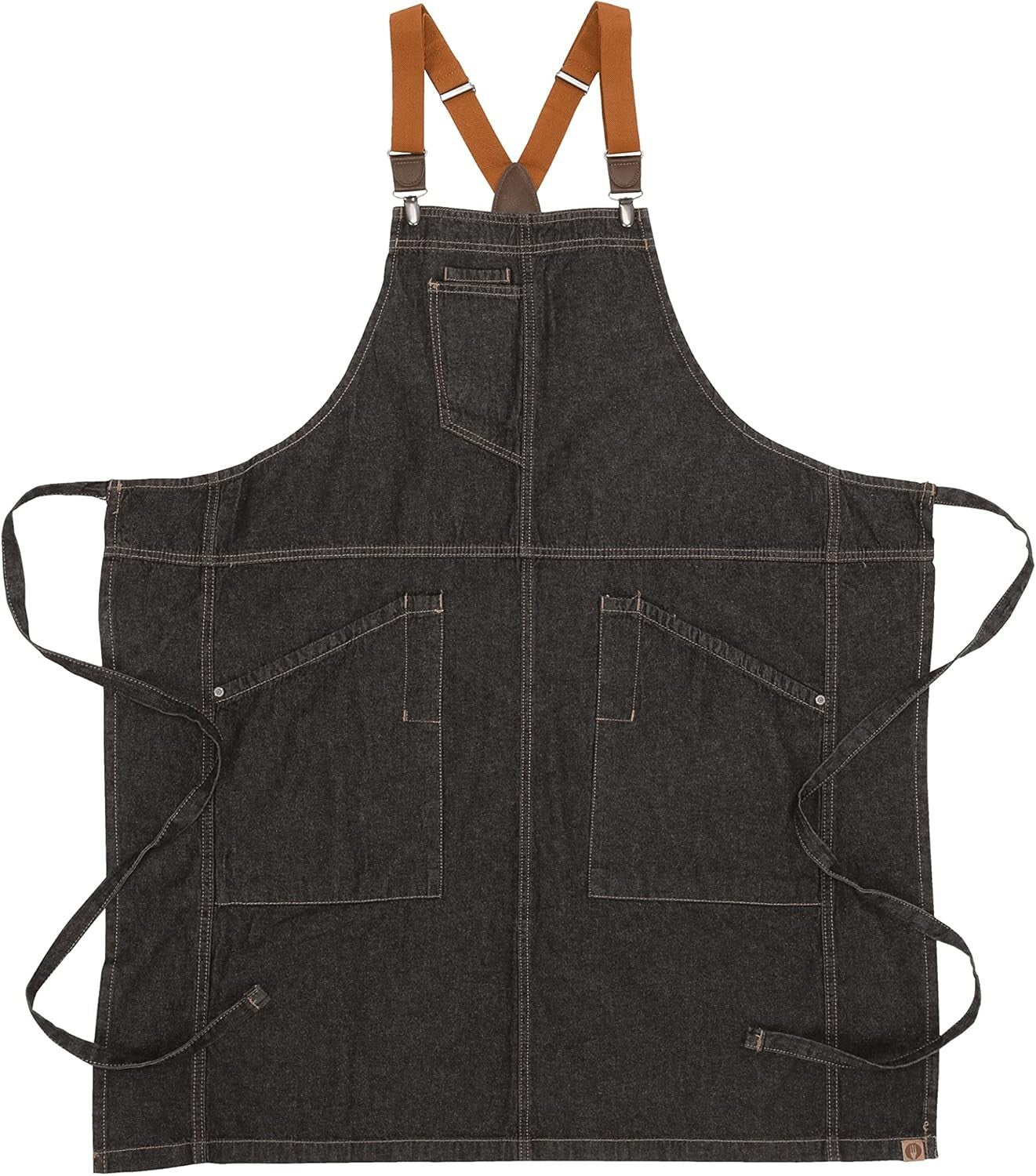 Durable Unisex Berkeley Bib Apron with Adjustable Suspenders - Full Coverage