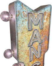 Load image into Gallery viewer, Battery-Powered Double-Sided Man Cave LED Sign with Vintage Charm, 26”x8”