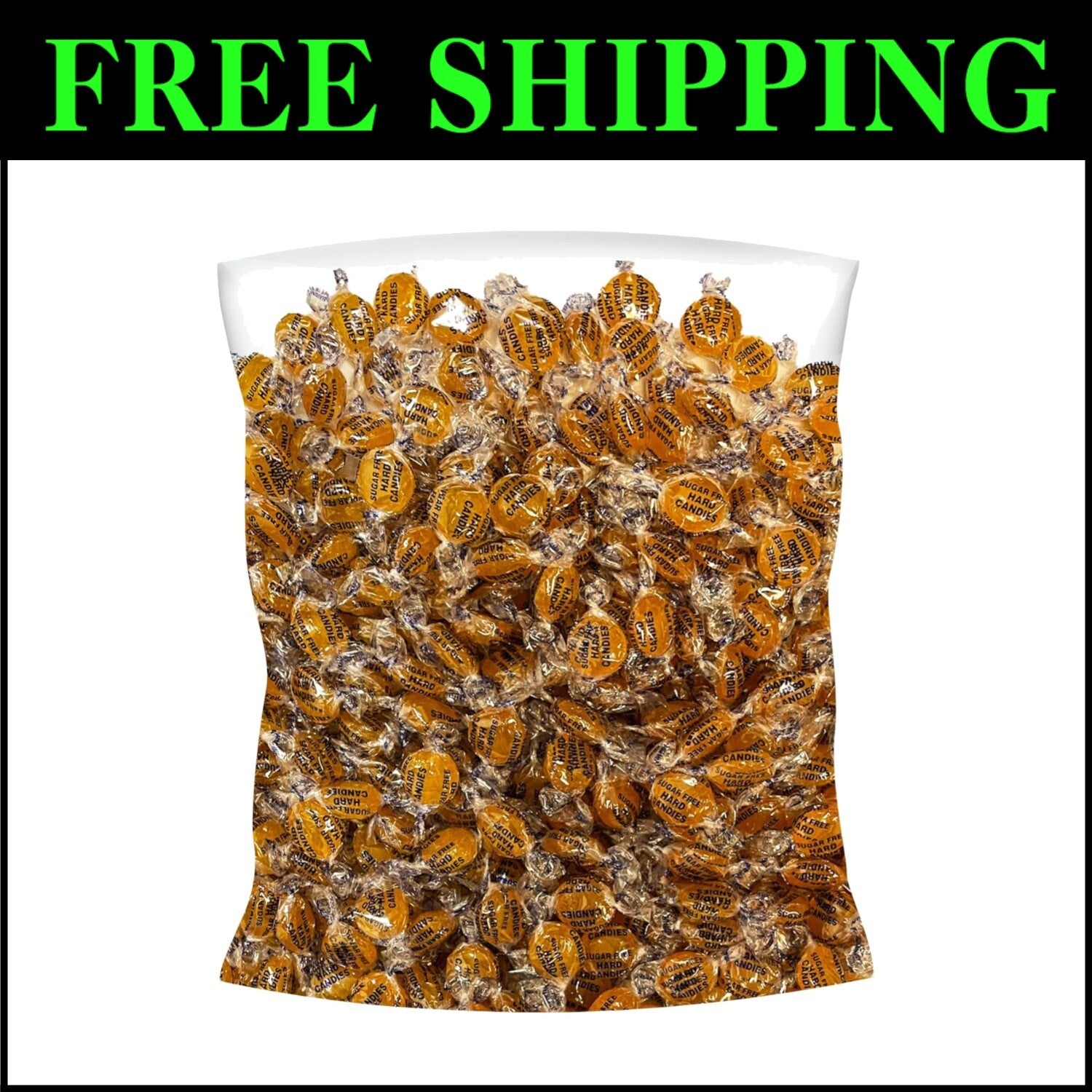 Individually Wrapped Gourmet Butterscotch Hard Candy - 3lbs for Festive Treats