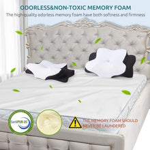 Load image into Gallery viewer, Cervical Memory Foam Pillow - Ergonomic Neck &amp; Shoulder Support for All Sleepers