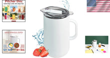 Load image into Gallery viewer, Premium 2L Vacuum-Insulated Pitcher - Elegant White Icing for Hot &amp; Cold Drinks