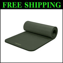 Load image into Gallery viewer, Solana Extra Thick 1-Inch Yoga Mat with Strap - Non-Slip Comfort in Wild Spruce