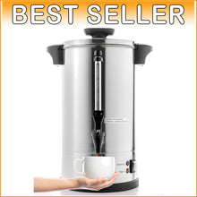 Load image into Gallery viewer, Heavy-Duty 50-Cup Stainless Steel Coffee Maker with Automatic Shut-Off Feature
