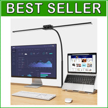 Load image into Gallery viewer, 24W LED Desk Lamp with Flexible Clamp - Illuminate Your Home Office Elegantly