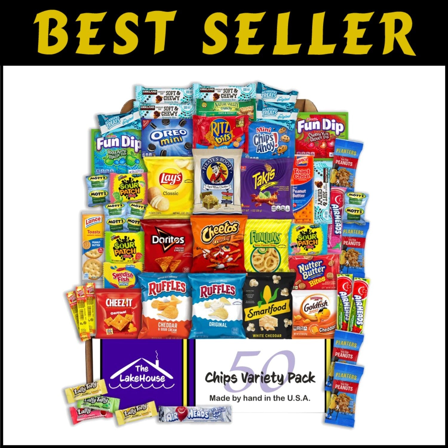Care Package Snack Variety - 50 Individually Wrapped Snacks for All Occasions