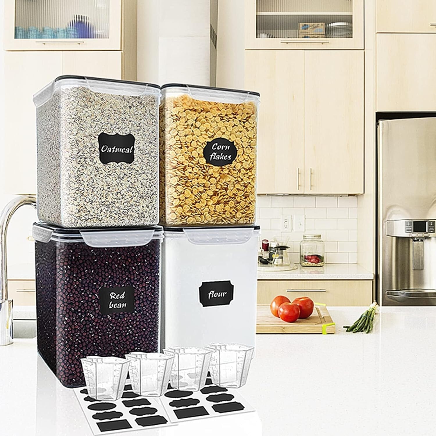 10-Pack Airtight Food Storage Containers for Efficient Kitchen Organization