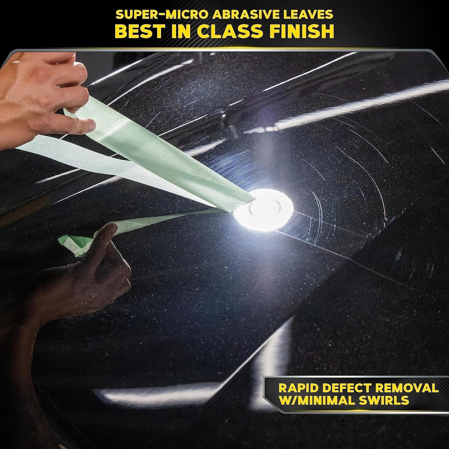 Mirror Finish Car Polish Kit - Meguiar's M105 Compound & Applicators Included
