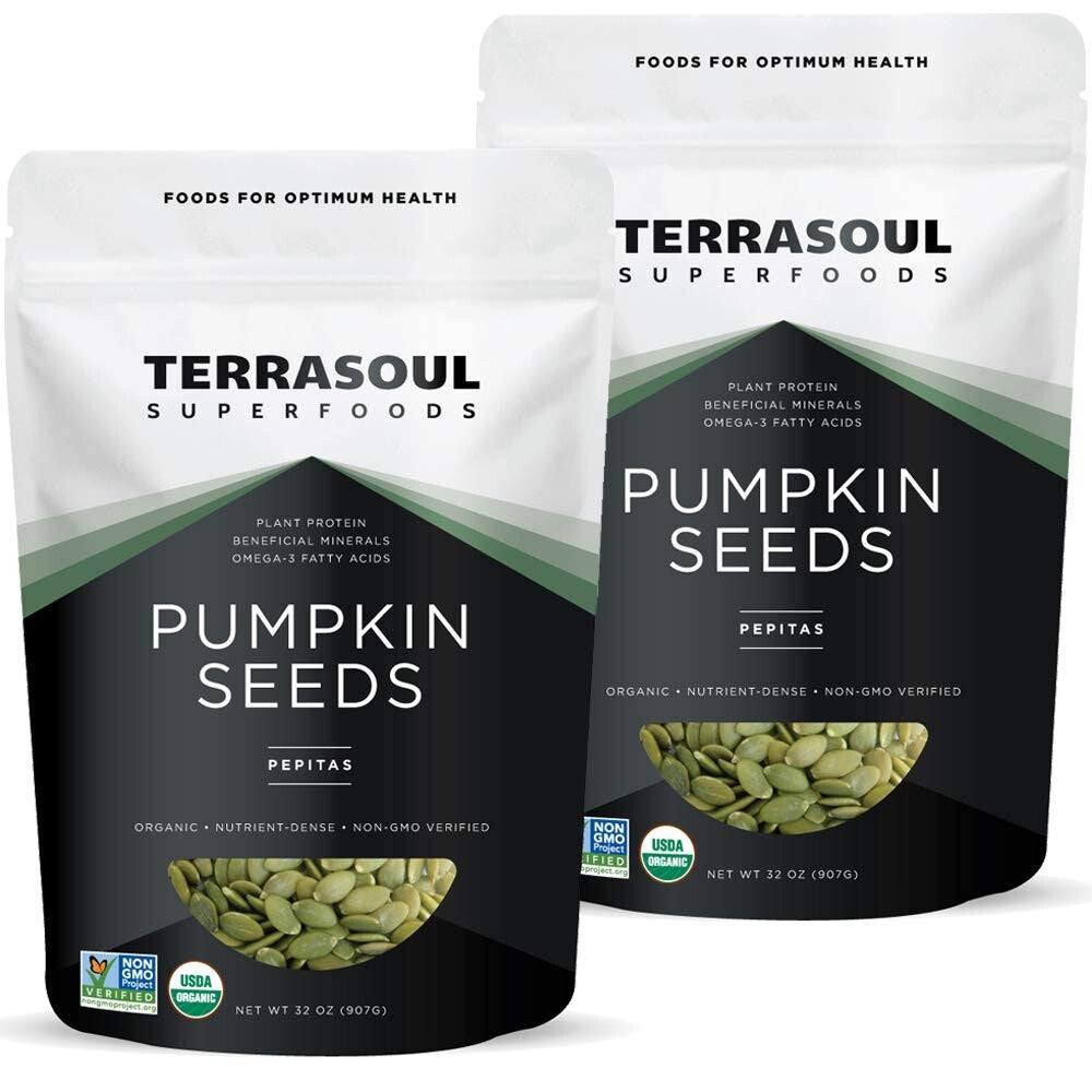 4 Lbs USDA Certified Organic Pumpkin Seeds - Healthy, Vegan Snack Choice