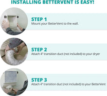 Load image into Gallery viewer, Wall-Mounted Indoor Dryer Vent with Double Filter System for Electric Dryers