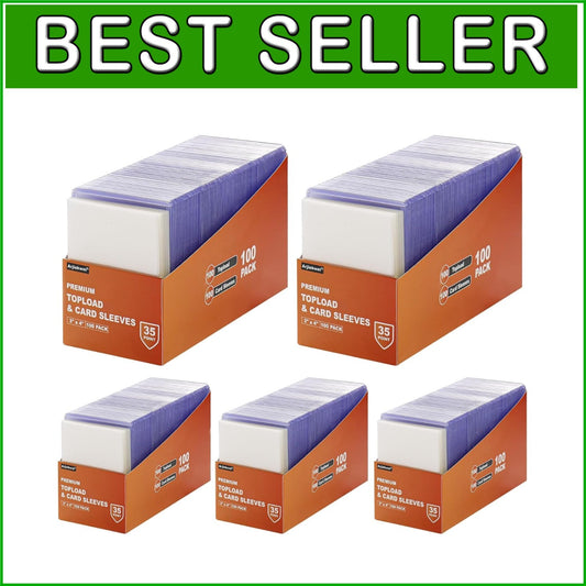 500 Hard Plastic & 500 Soft Card Sleeves - Clear Protectors for Every Card