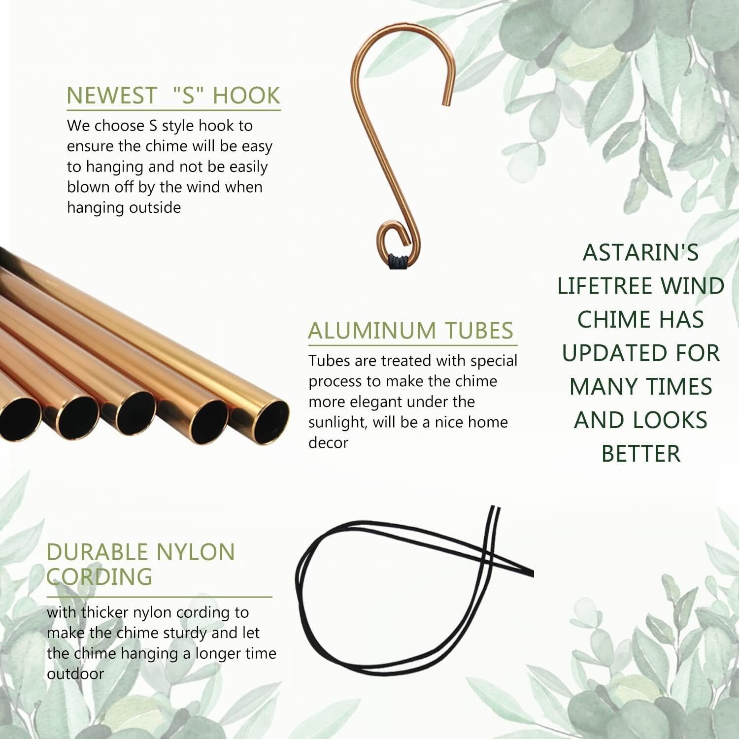 Classic 36" Tree of Life Wind Chimes - Outdoor Gift Box for Special Occasions