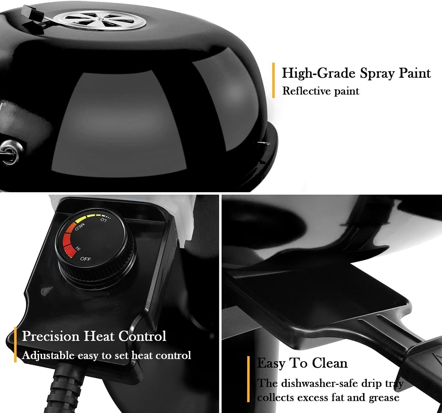 Electric BBQ Grill with Easy-to-Clean Features - Perfect for Parties and Camping