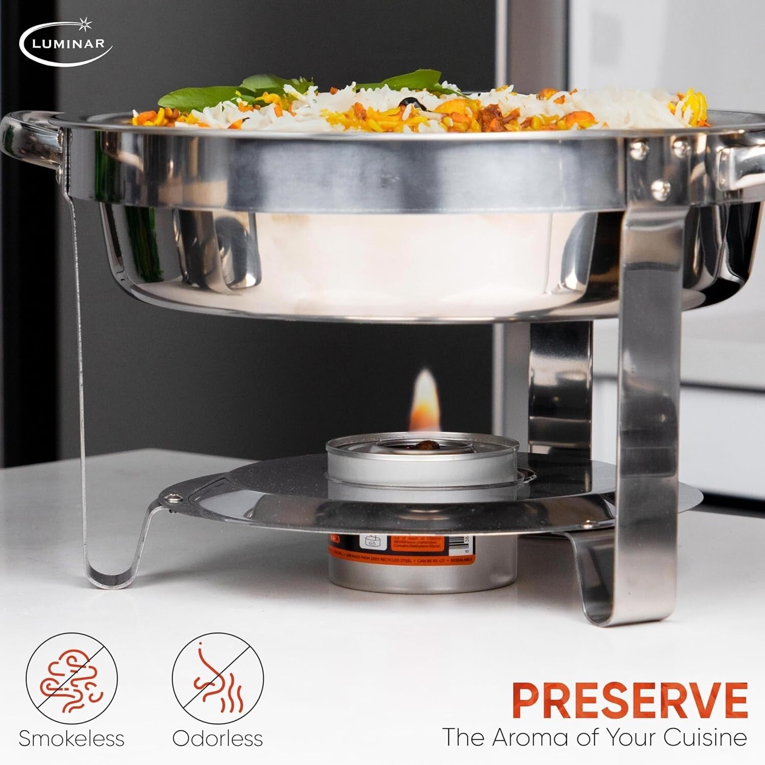 Long-Lasting 6 Hour Resealable Chafing Fuel Cans - Spill-Free Event Solution