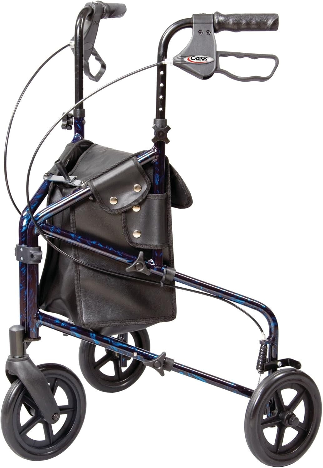 Maneuverable Trio Walker for Seniors - Adjustable Handles and Quick Collapse