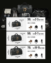 Load image into Gallery viewer, Heavy-Duty Waterproof Motorcycle Tail Bag - 70L Storage with Reflective Safety