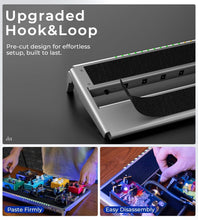 Load image into Gallery viewer, Compact Aluminum Guitar Pedal Board with Built-in Power Supply and Carry Bag