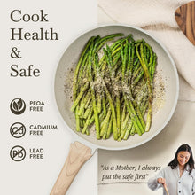 Load image into Gallery viewer, Versatile Nonstick Induction Cookware Set - 10-Piece White Granite Collection