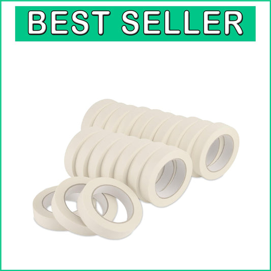 Easy Tear 1 Inch Masking Tape 20 Pack - Reliable Adhesion for All Your Projects