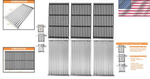 Load image into Gallery viewer, Premium Replacement Emitters and Cast Iron Grates for Charbroil 4-Burner Grills