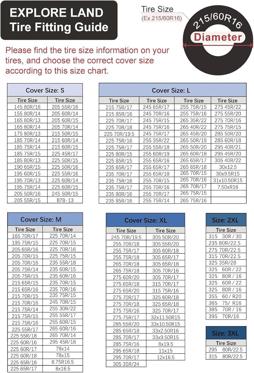 All-Season Tire Covers for SUVs, Trailers & Campers - 4 Covers 35''-38.75''
