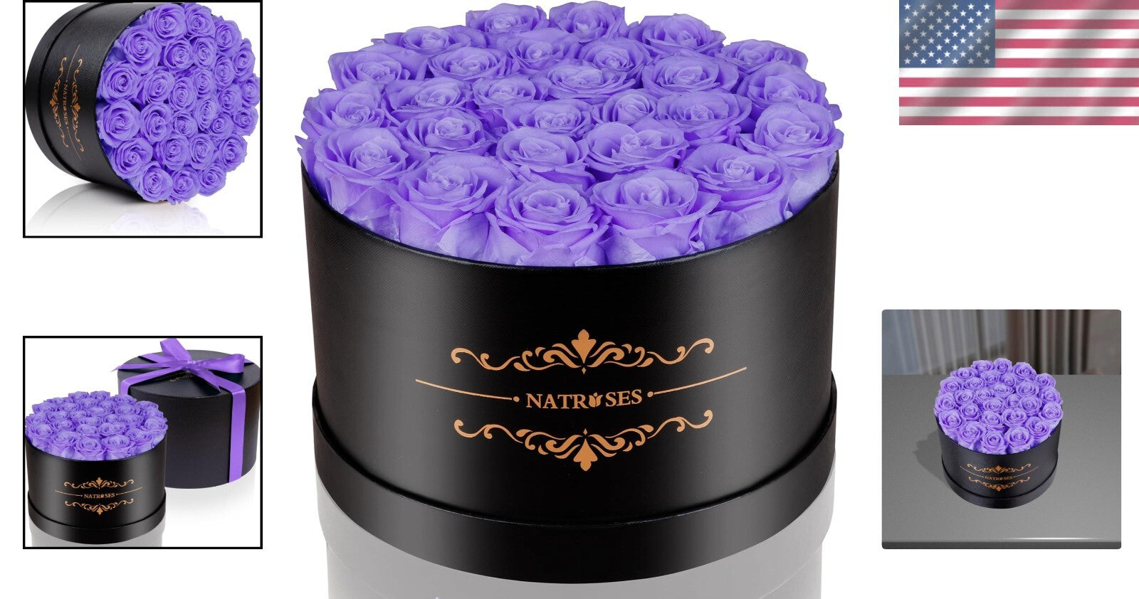 Elegant Box of 27 Lasting Preserved Roses - Perfect Gift for Special Moments
