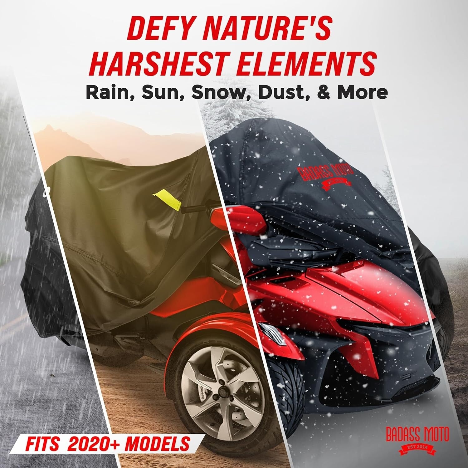 Premium Waterproof Spyder RT Limited Bike Cover with Windshield Protection