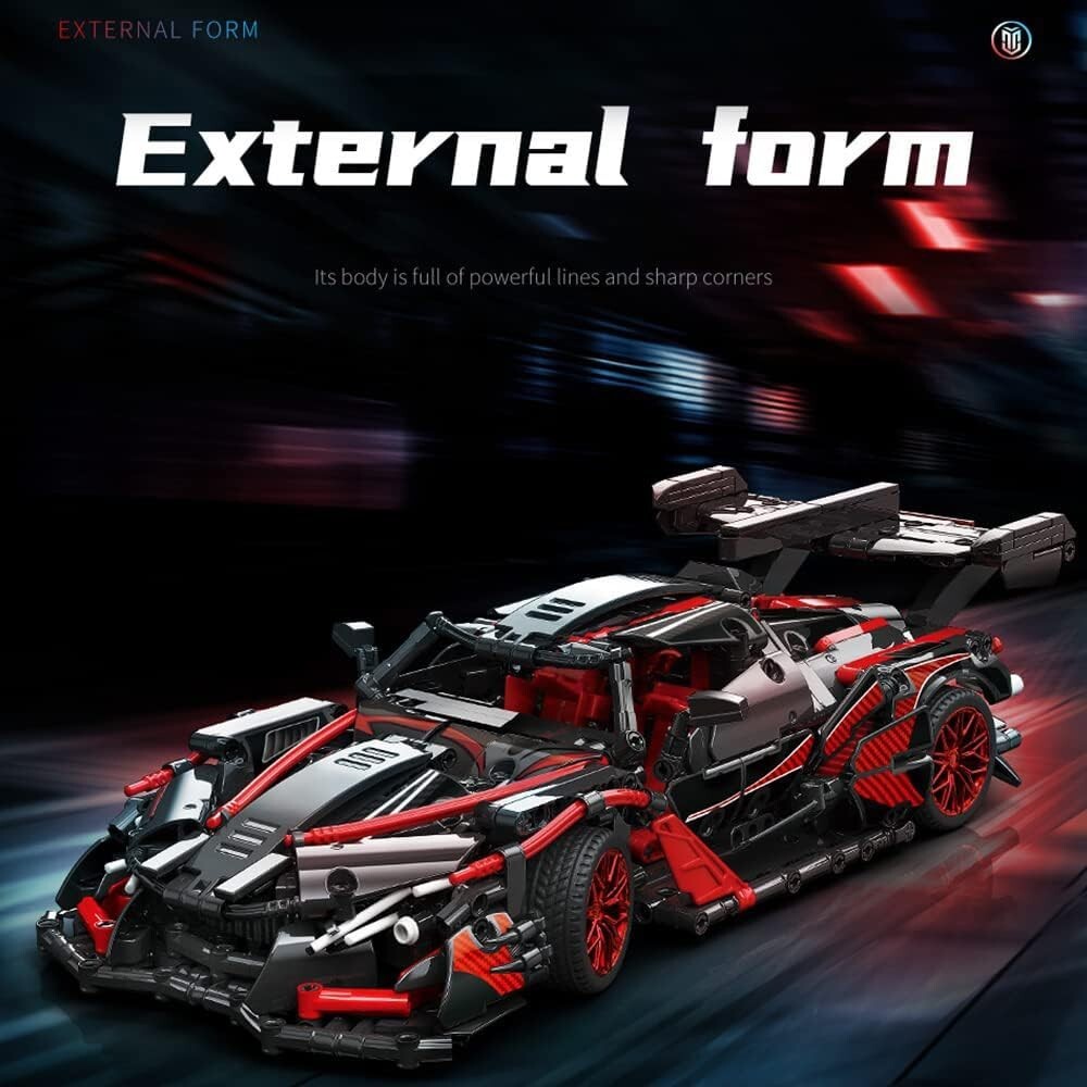 1:14 Scale Racing Car Model Building Set – Perfect Gift for Car Fans Ages 12+