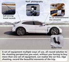 Load image into Gallery viewer, Aviation Grade Aluminum Car Mount with 44-Inch Selfie Stick for Action Cameras
