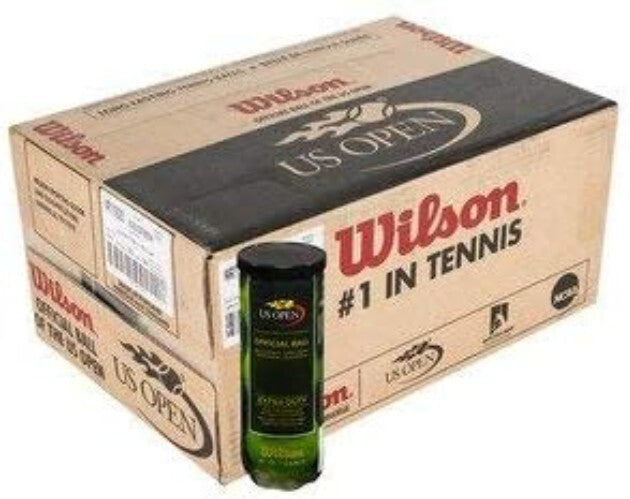 Durable 24 Can Case of U.S. Open Tennis Balls - Optimal Hard Court Performance