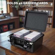 Load image into Gallery viewer, Heavy-Duty Crushproof Card Storage Box for 150 Top Loader Cards or 40 Slabs
